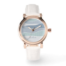 Cool Bleu Vert Bleu Bleu Baies Courbées Abstraites