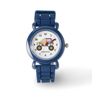 Montre cool boys big truck amoureux ajouter nom