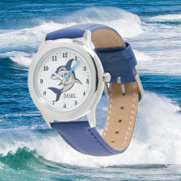 Montre cool boys requin watch ajouter nom