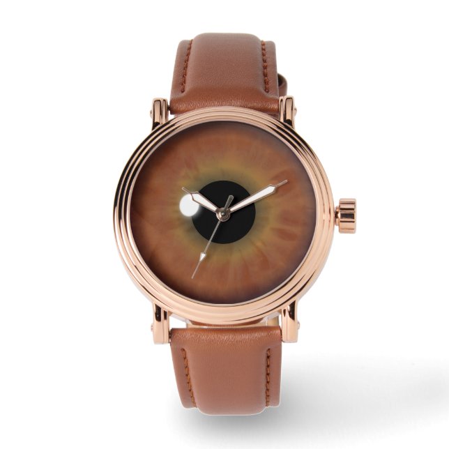 Montre Cool Brown oeil Iris Eyeball Custom Wrist Watch (Recto)