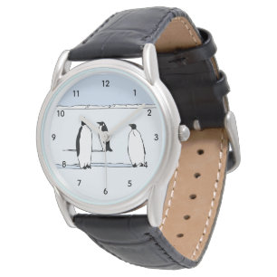 Montre Cool de neige de Penguin bleu de Penguin Lover ca