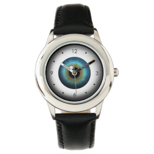 Montre Cool Freaky Weird Blue Eye Eyeball Wrist Watch
