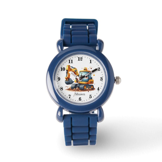 Montre Cool garçons amateurs de construction personnalisa (Recto)