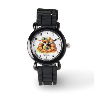 Montre Cool garçons amateurs de serpent ajouter le nom