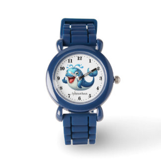 Montre Cool garçons enfants baleine ajouter le nom