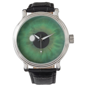 Montre Cool Green Eye Iris Eyeball Custom Wrist Watch