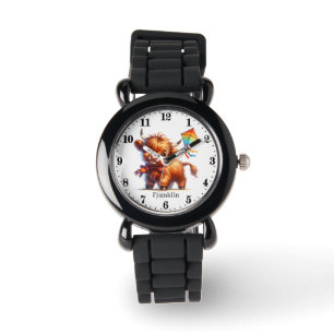 Montre Cool Highland vache ajouter nom