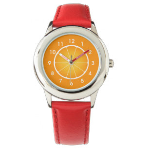 Montre Cool Juicy Orange tranche de fruits avec chiffres