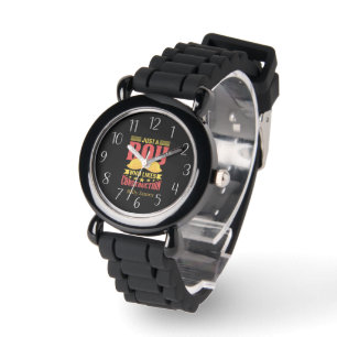 Montre cool juste garçon aime la construction ajouter nom