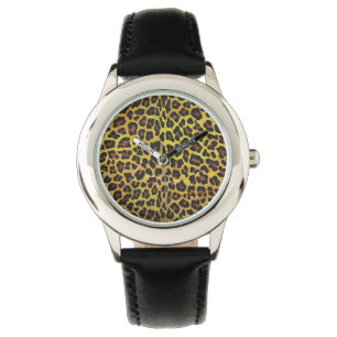 Montre Cool Leopard Brown et Jaune pour enfants