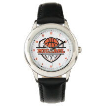 Cool Orange Black Basketball Regarder Sport