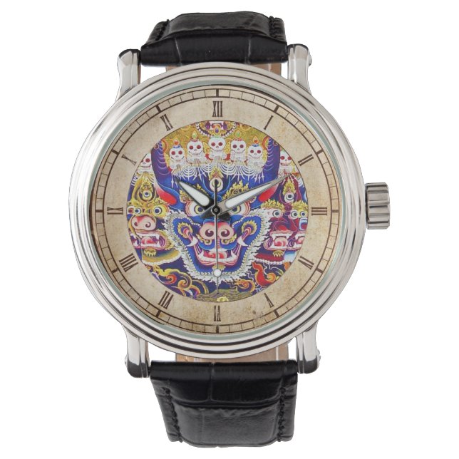 Montre Cool oriental tibetan thangka Godtattoo art (devant)