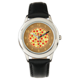 Montre Cool plaisir pizza pepperoni champagne avec les ch