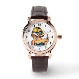Montre Cool retro femme ajouter nom