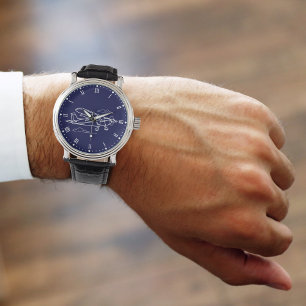 Montre Cool simple Cessna avion & nuages, Aviation