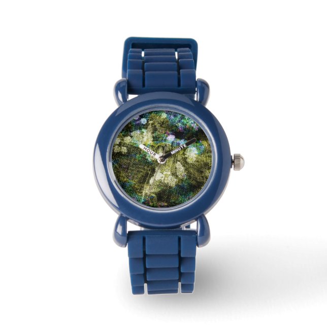 Montre Cool, unique, art numérique tendance de motif de f (Recto)