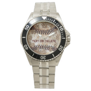 Montre Cool Vintage Baseball Regardez VOTRE TEXTE ou supp
