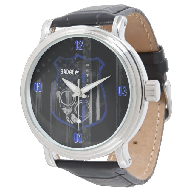 Montre Cop Retirement Watch Edit - Insigne personnalisé# (Incliné)