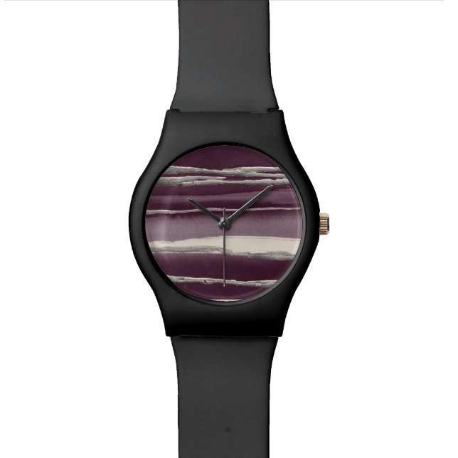 Montre Copie d'abrégé sur pourpre de rose d'argent (Fermer)