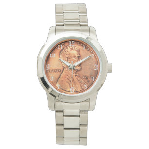 Montre Copper Abraham Lincoln penny, un cent - numéroté
