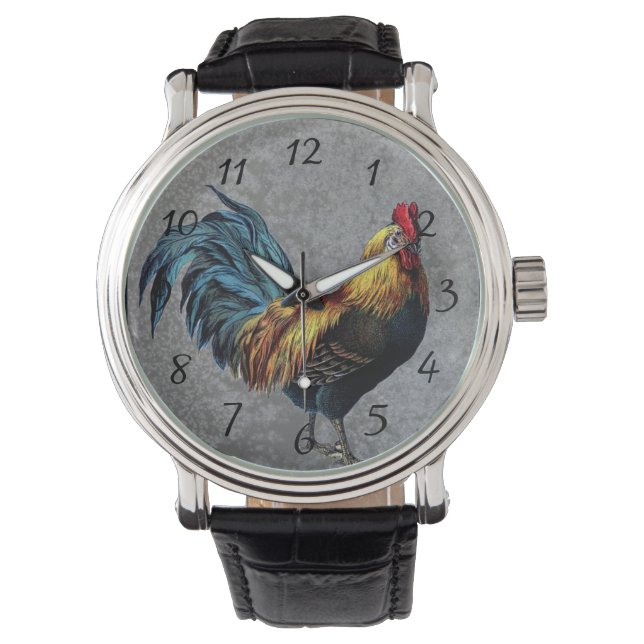 Montre Coq Bantam coloré (devant)