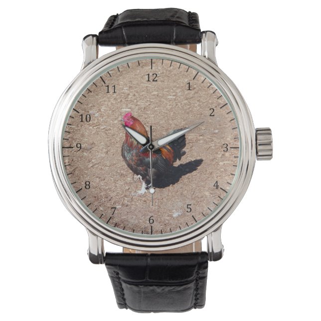 Montre Coq en or (devant)