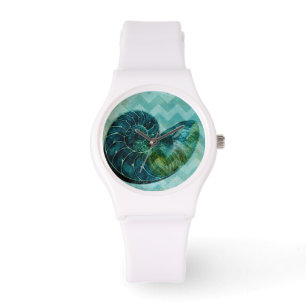 Montre Coque spirale Turquoise