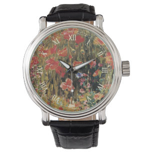Montre Coquelicots par Robert Vonnoh, Impressionnisme Vin