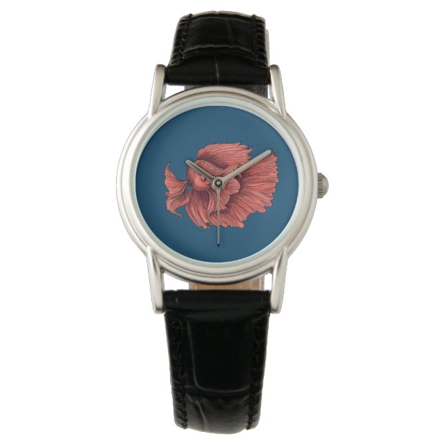 Montre Coral Siamese combat le poisson (devant)