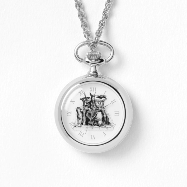 Montre Corbeaux d'Odin Mythologie Viking Valhalla attend  (Recto)
