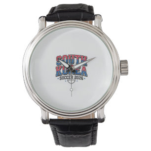 Montre Corée du Sud Football 2026 Football Gras Typogr Pa