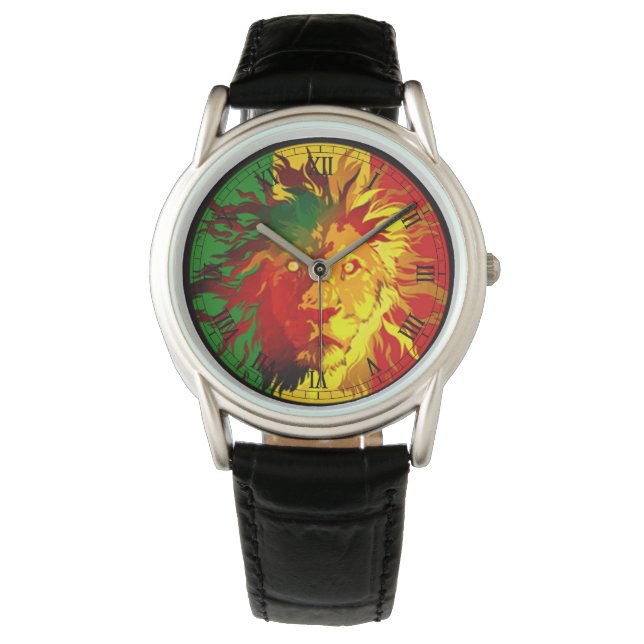 Montre cori rasta reggae graffiti (devant)