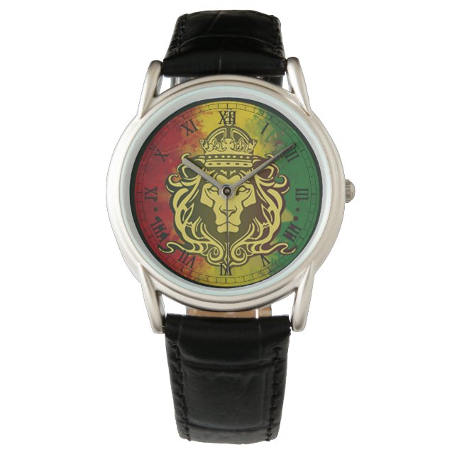 Montre cori rasta reggae graffiti (devant)