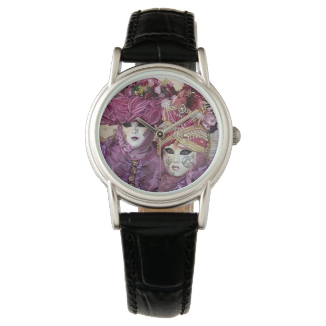 Montre Costume de Carnaval violet, Venise (devant)