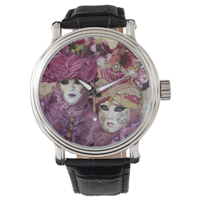 Montre Costume de Carnaval violet, Venise (devant)