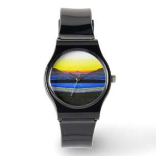 Montre Coucher de soleil mystique Double Vision