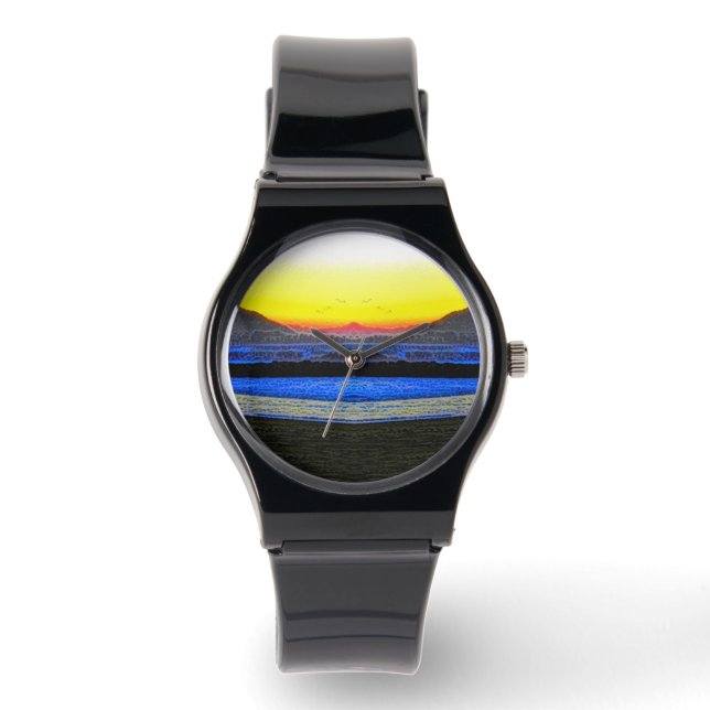 Montre Coucher de soleil mystique Double Vision (Recto)