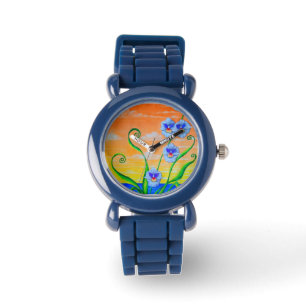 Montre Coucher de soleil sur l'orchidée
