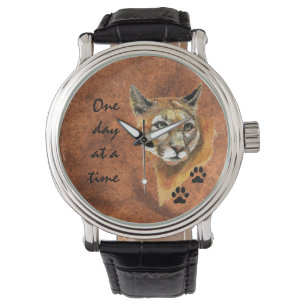 Montre Cougar Puma Mountain Lion "One day at a Time"