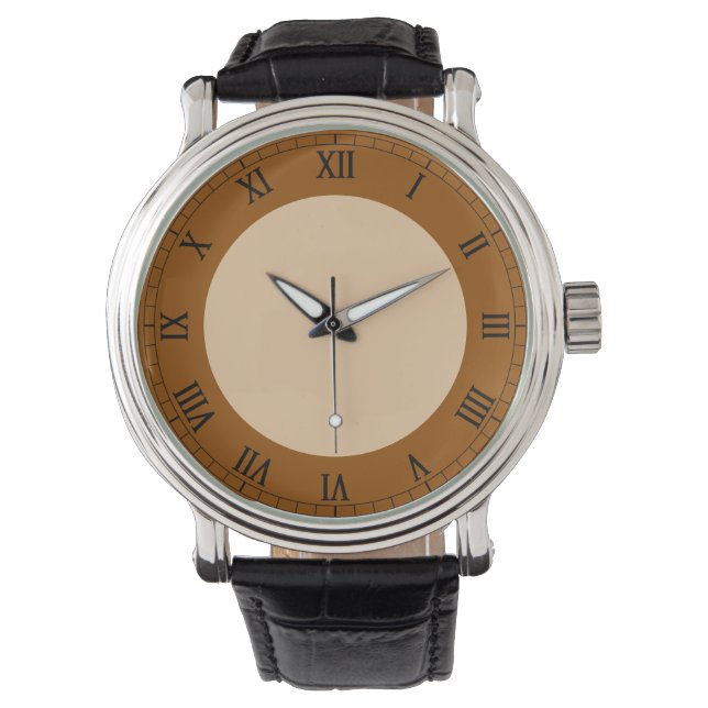 Montre Couleur Brown élégante (devant)