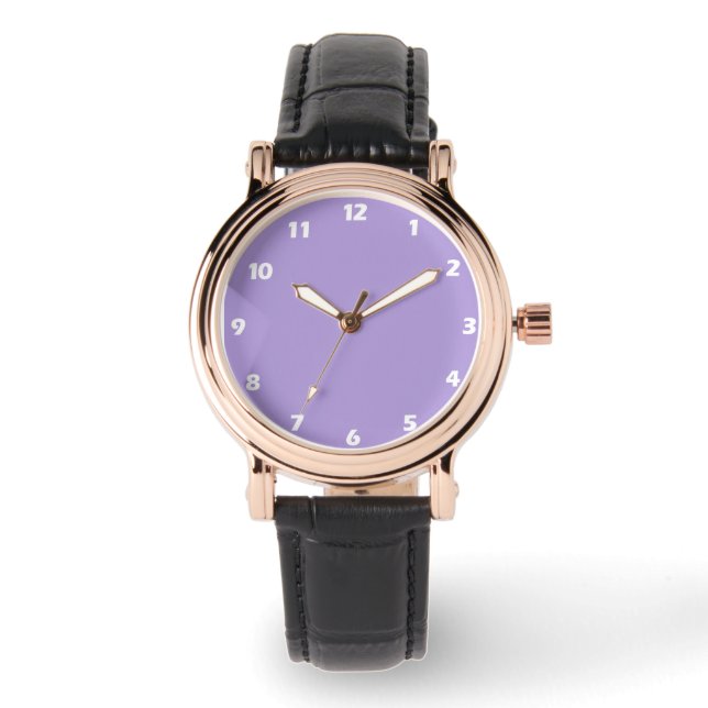 Montre Couleur claire pastel violet (Recto)