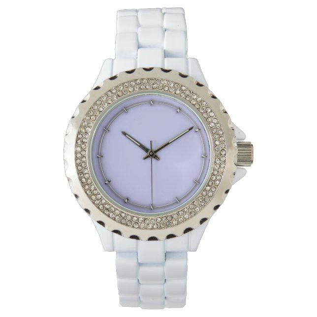 Montre Couleur d'accent du lavande prête à customiser (devant)