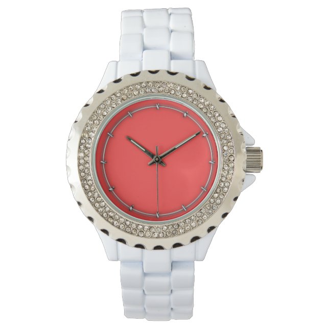 Montre Couleur d'accentuation Arrière - plan de corail vi (devant)