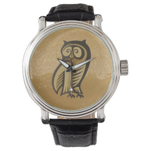 Montre Couleur du symbole de hibou