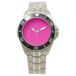 Montre Couleur solide rose néon