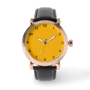 Montre Couleur uni jaune impériale