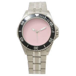 Montre Couleur unie Rose Pastel tendance