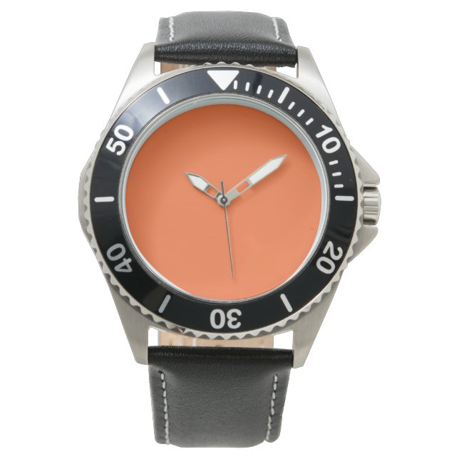 Montre Couleur vive orange brûlée (devant)