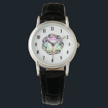 Montre Couleurs des étoiles juives<br><div class="desc">Etoile juive aux couleurs pastel sur le tatouage de flamme parfait pour les vacances hébraïques, passover, hanoukka ou Rosh hoshanah. Magasinez des bijoux et cadeaux juifs personnalisés pour Bar Mitzvah, Mariages et fêtes à :Boutique cadeaux juive</div>