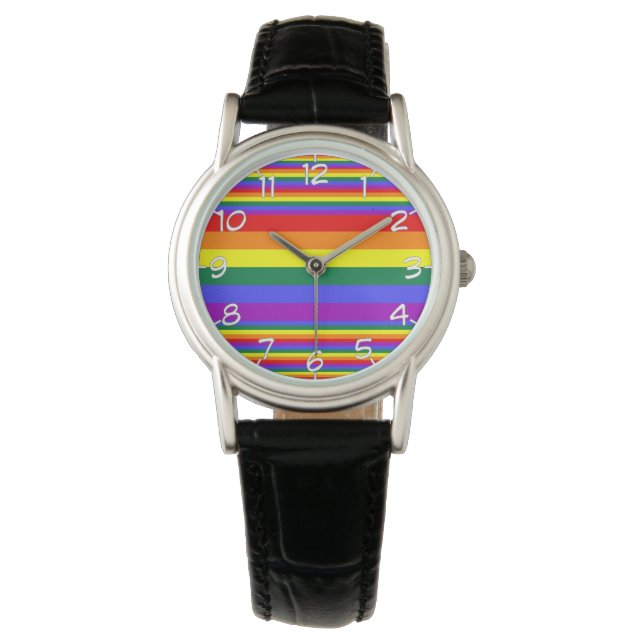 Montre Couleurs LGBT Pride (devant)